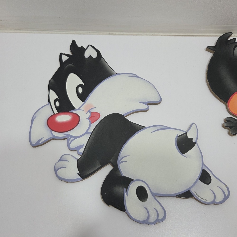 Vintage 1997 Warner Bros. Cardboard Wall Plaques Baby Looney Tunes - Picture 4 of 8